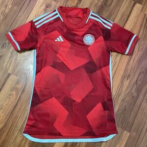 Adidas Women’s XS Colombia National Football Team 2022/23 Away Soccer Jersey Red
